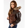 Pelle Pelle Dark Brown Leather Wool Jacket