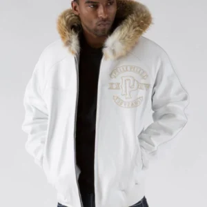 Pelle Pelle White Supply Co. Leather Jacket | Fur Hood