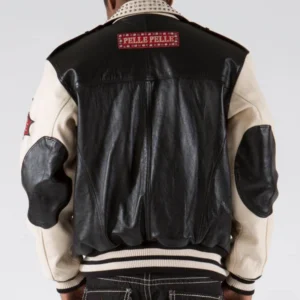 Pelle Pelle Men Cream Biker Studded Jacket | Leather Jacket view 3