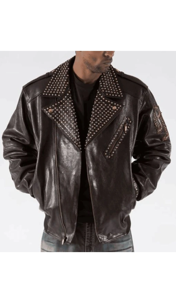 Pelle Pelle Dark Brown Men Biker Jacket | Leather Jacket