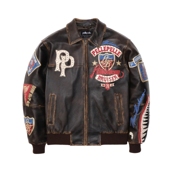 Pelle Pelle Rub Buff American Bruiser Jacket