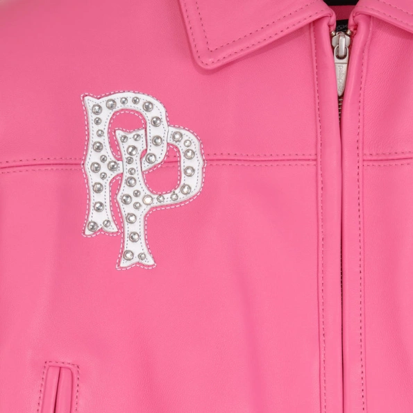 Pelle Pelle American Bruiser Pink Crop Jacket