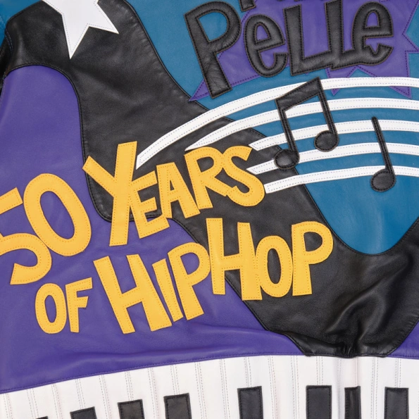 Pelle Pelle HipHop Blue Purple Leather Jacket