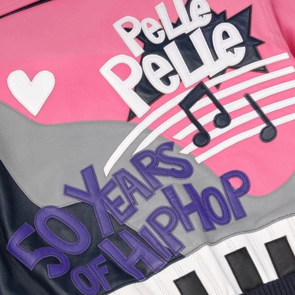 Pelle Pelle HipHop Pink Crop Leather Jacket