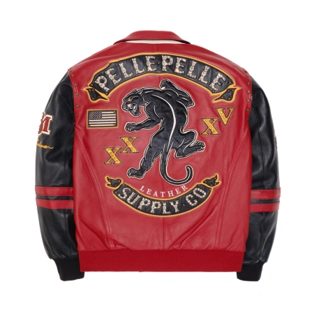 Pelle Pelle Panther Red Leather Jacket