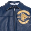 Pelle Pelle Panther Navy Blue Leather Jacket