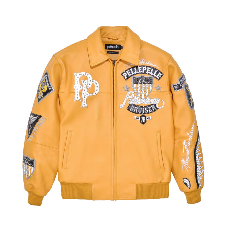 Pelle Pelle American Bruiser Yellow Jacket | Leather Jacket view 1