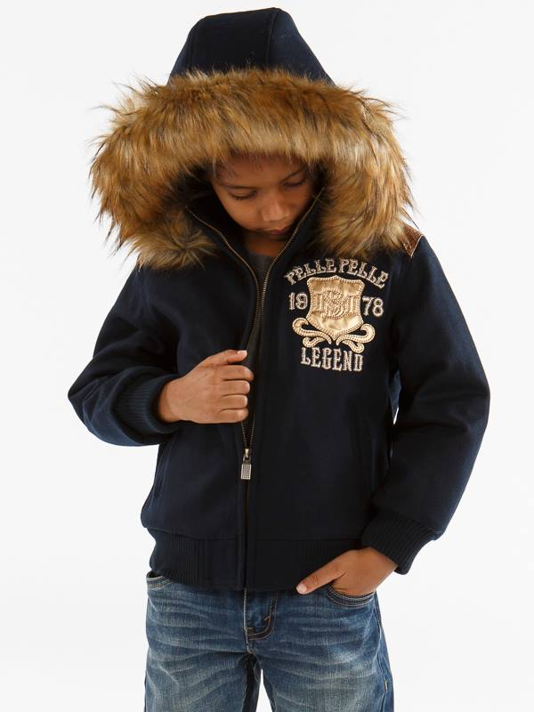 Pelle Pelle Kids MB Legend Wool Jacket | Fur Hood Jacket