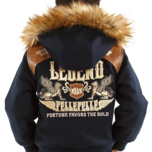 Pelle Pelle Kids MB Legend Wool Jacket | Fur Hood Jacket view 2