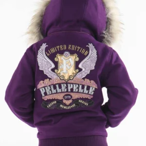 Pelle Pelle Kids Legend Series Wool Jacket | Fur Hood Jacket view 2