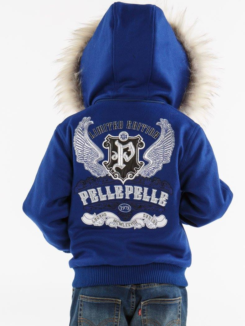 Pelle Pelle Blue Legend Series Wool Jacket | Fur Hood Jacket view 2