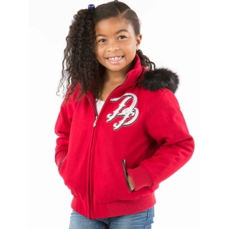 Pelle Pelle Kids Born Free Red Wool Jacket