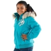 Pelle Pelle Kids Light Blue Fur Hood Jacket