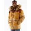 Pelle Pelle Mustard Men Fur Hood Jacket