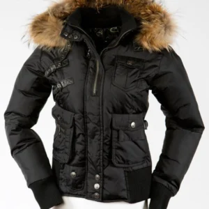 Pelle Pelle Black Fur Hood Winter Jacket | Puffer Jacket
