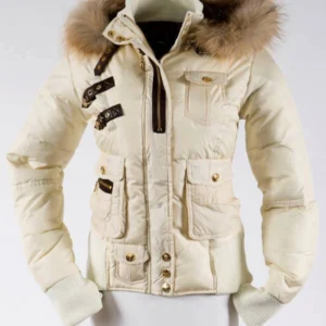 Pelle Pelle White Fur Hood Puffer Jacket | Winter Jacket