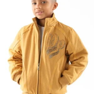 Pelle Pelle Yellow Kids Wool Jacket | Born & Raised Jacket