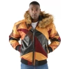 Pelle Pelle Abstract Yellow Wool Jacket