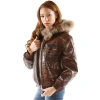 Pelle Pelle Dark Brown Croc Leather Jacket