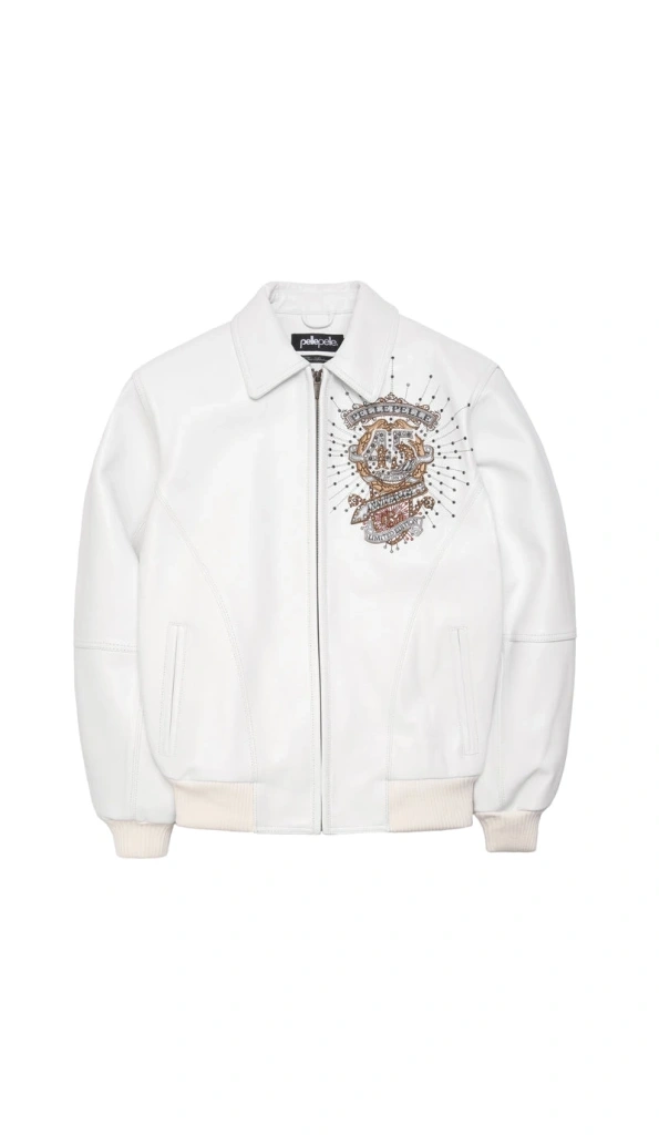 Pelle Pelle White 45th Anniversary Jacket | Leather Jacket