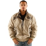 Pelle Pelle Men Cream Bomber Jacket