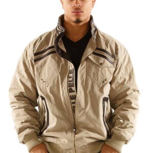 Pelle Pelle Men Cream Bomber Jacket