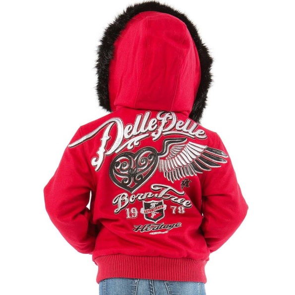 Pelle Pelle Girl Born Free Red Hood Jacket