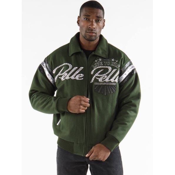 Pelle Pelle Green Wool Jacket