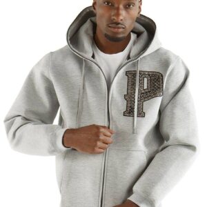 Pelle Pelle Grey Zipper Wool Jacket