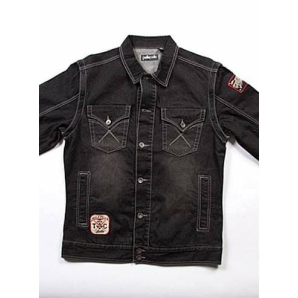 Pelle Pelle Black Denim Jeans Jacket view 1