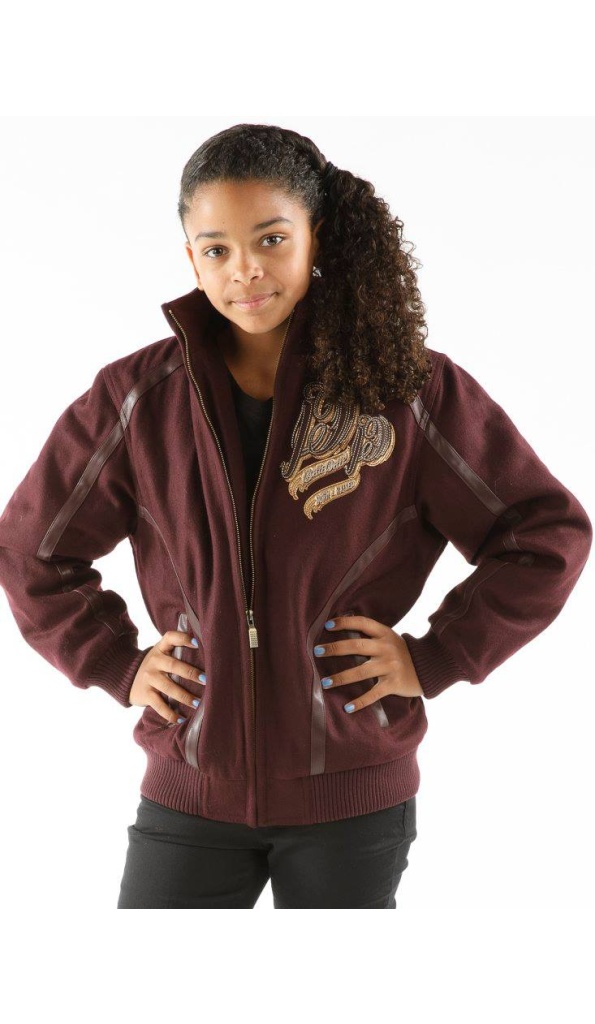 Pelle Pelle Born Maroon And Raised Hooded Jacket