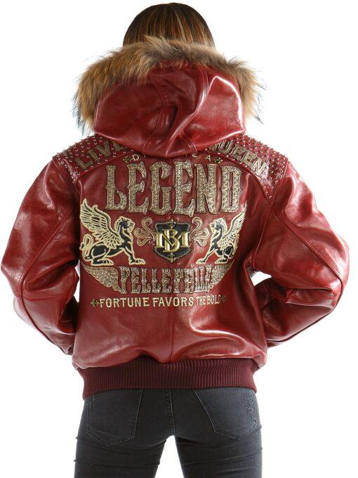 Pelle Pelle Queen Maroon Leather Jacket