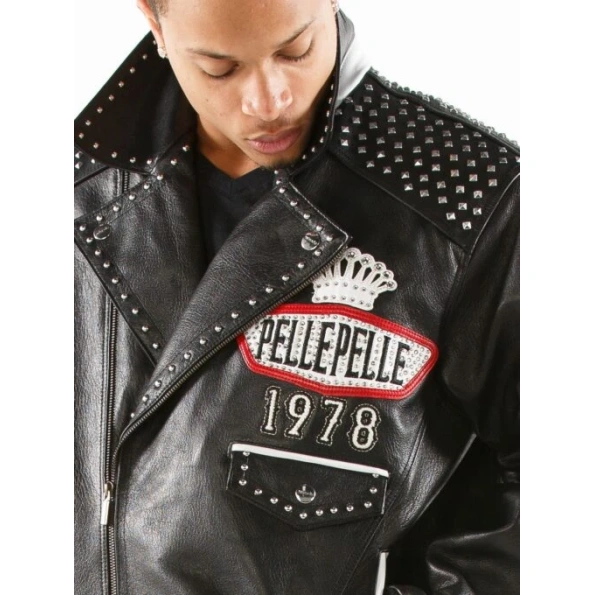 Pelle Pelle Black Lethal Men Leather Jacket