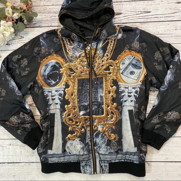 Pelle Pelle MB Full Design Smoke Jacket view 2