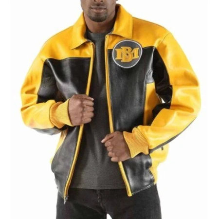 Pelle Pelle MB Yellow Black Leather Jacket