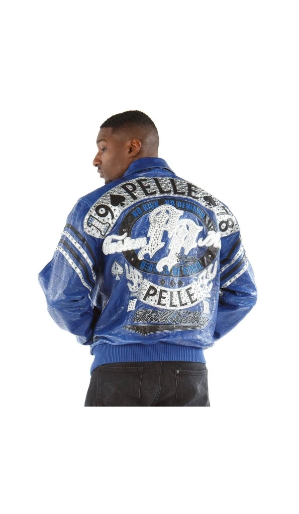 Pelle Pelle Blue Leather Jacket