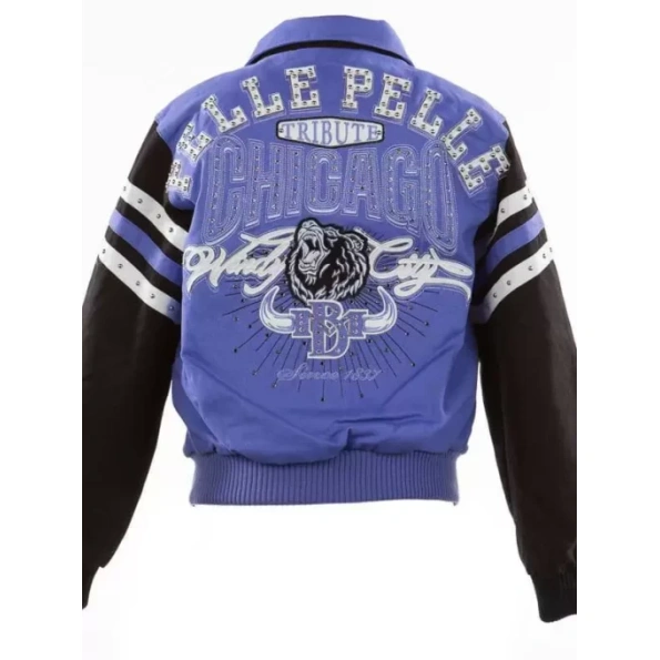 Pelle Pelle Purple Chicago Windy City Wool Jacket