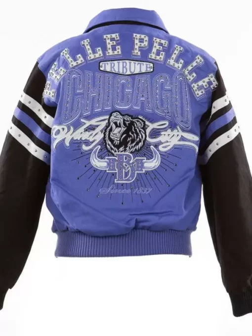Pelle Pelle Purple Chicago Windy City Wool Jacket