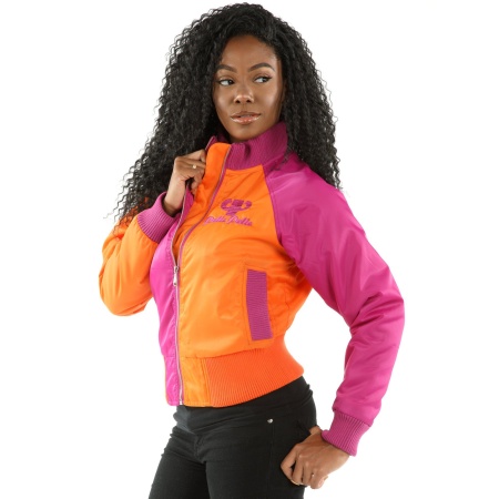 Pelle Pelle Women Pink And Orange Jacket