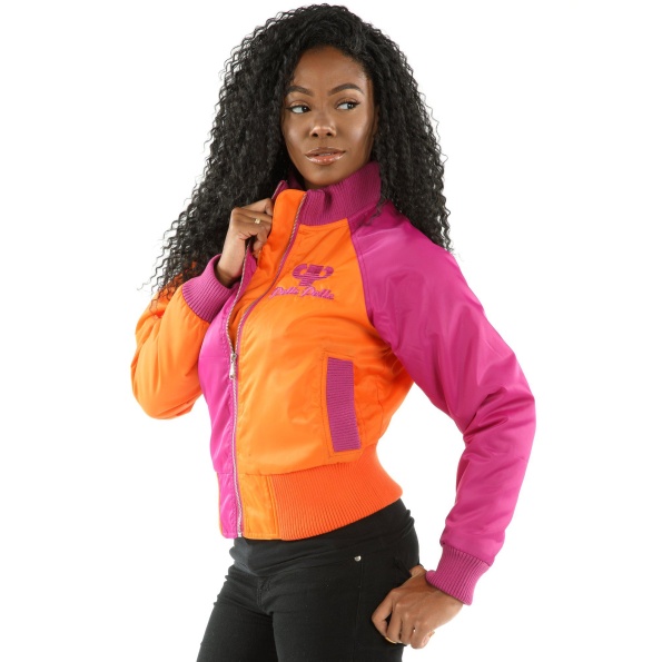 Pelle Pelle Women Pink And Orange Jacket