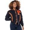 Pelle Pelle Black With Orange Stripes Jacket