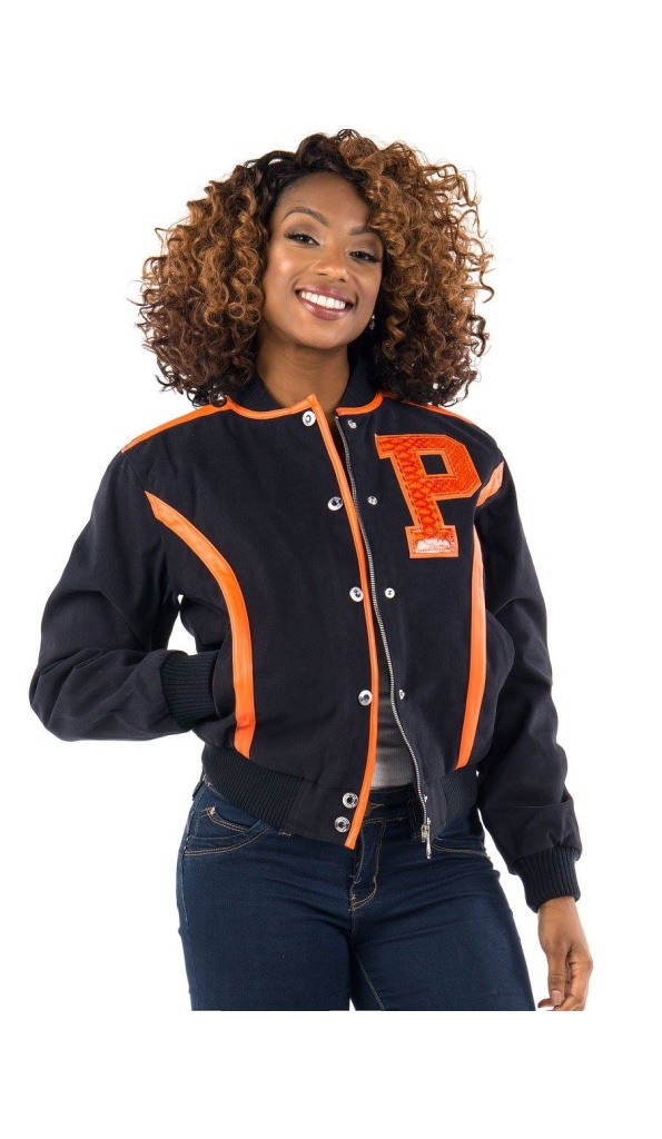 Pelle Pelle Black With Orange Stripes Jacket