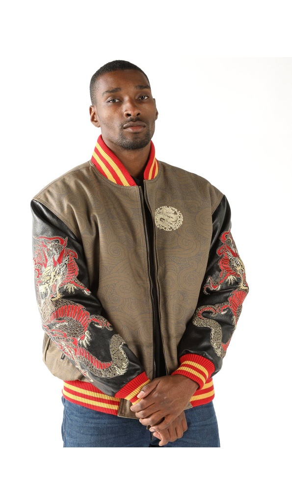Pelle Pelle Dragon Heart Varsity Jacket