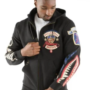 Pelle Pelle Black American Bruiser MB Jacket | Wool Jacket
