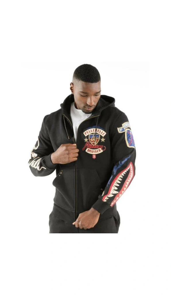 PELLE PELLE BRUISER BLACK HOODIE