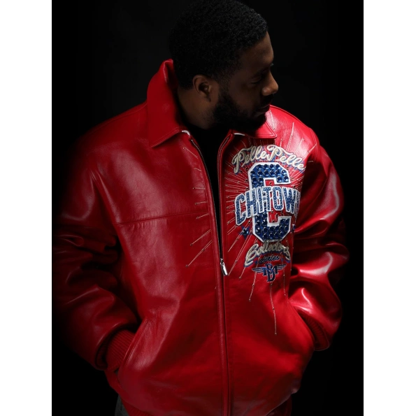 Pelle Pelle Red Chi-town MB Leather Jacket