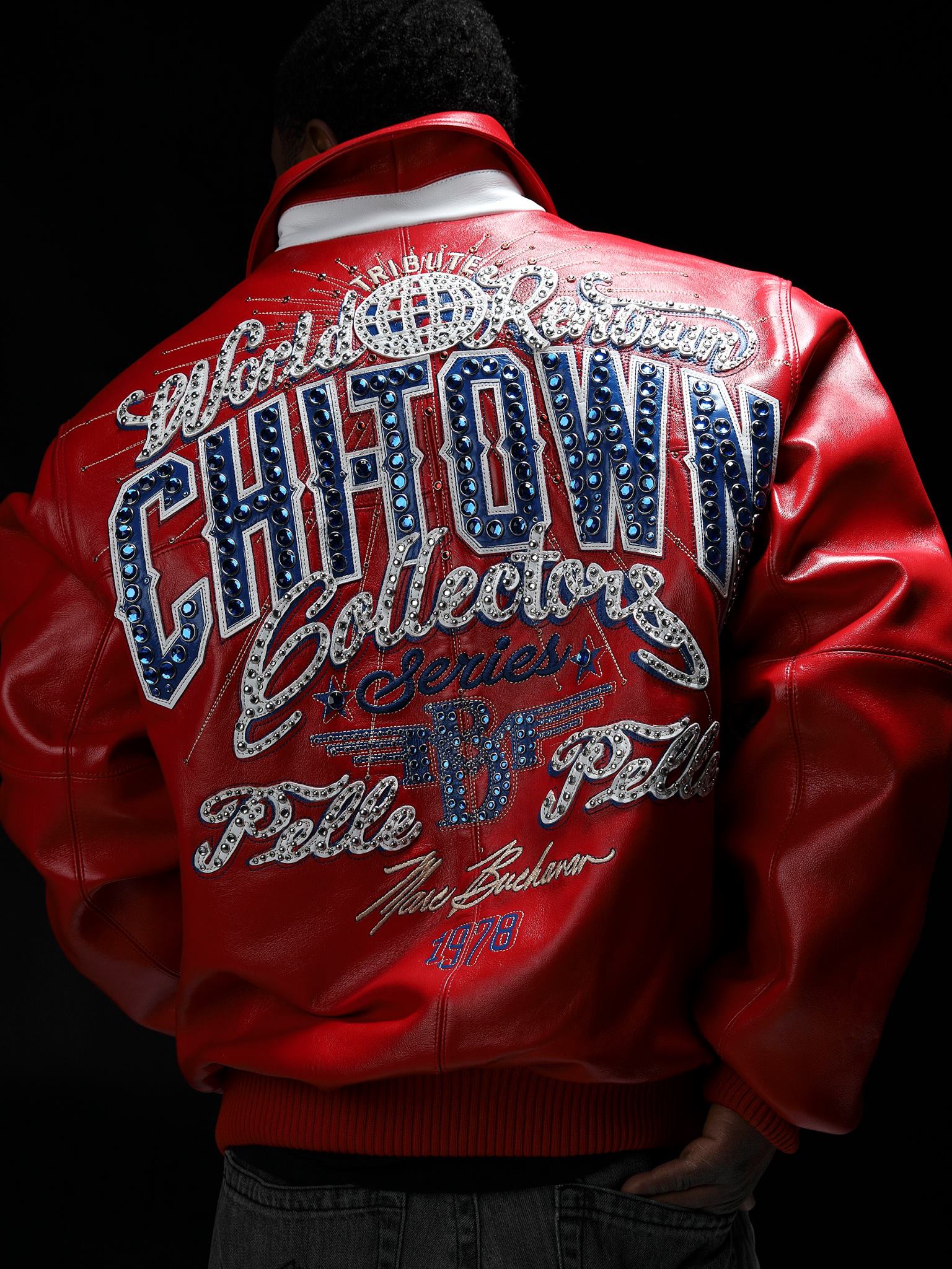 Pelle Pelle Chi Town Red Leather Jacket