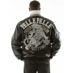 PELLE PELLE FIGHTING BLACK LEATHER JACKET view 4