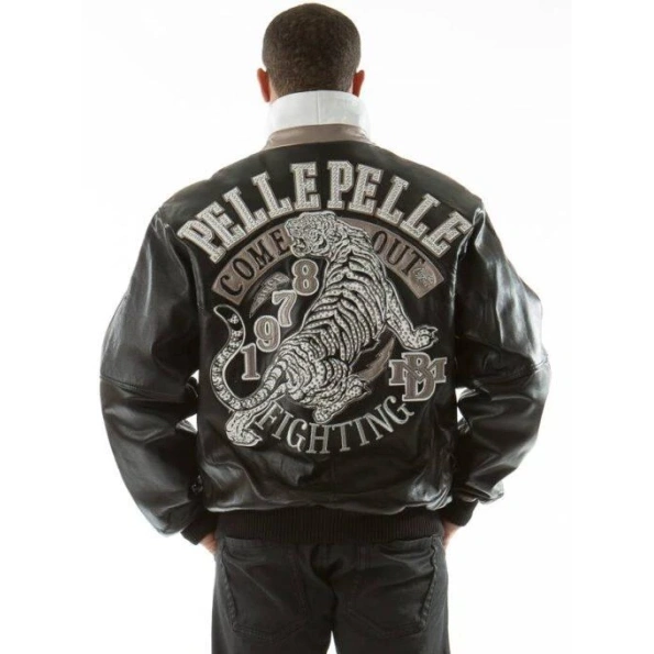 Pelle Pelle Black Tiger MB Leather Jacket