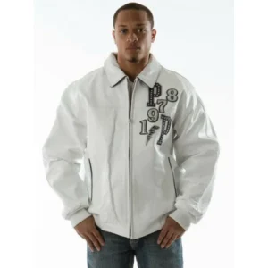 PELLE PELLE FIGHTING WHITE LEATHER JACKET view 1